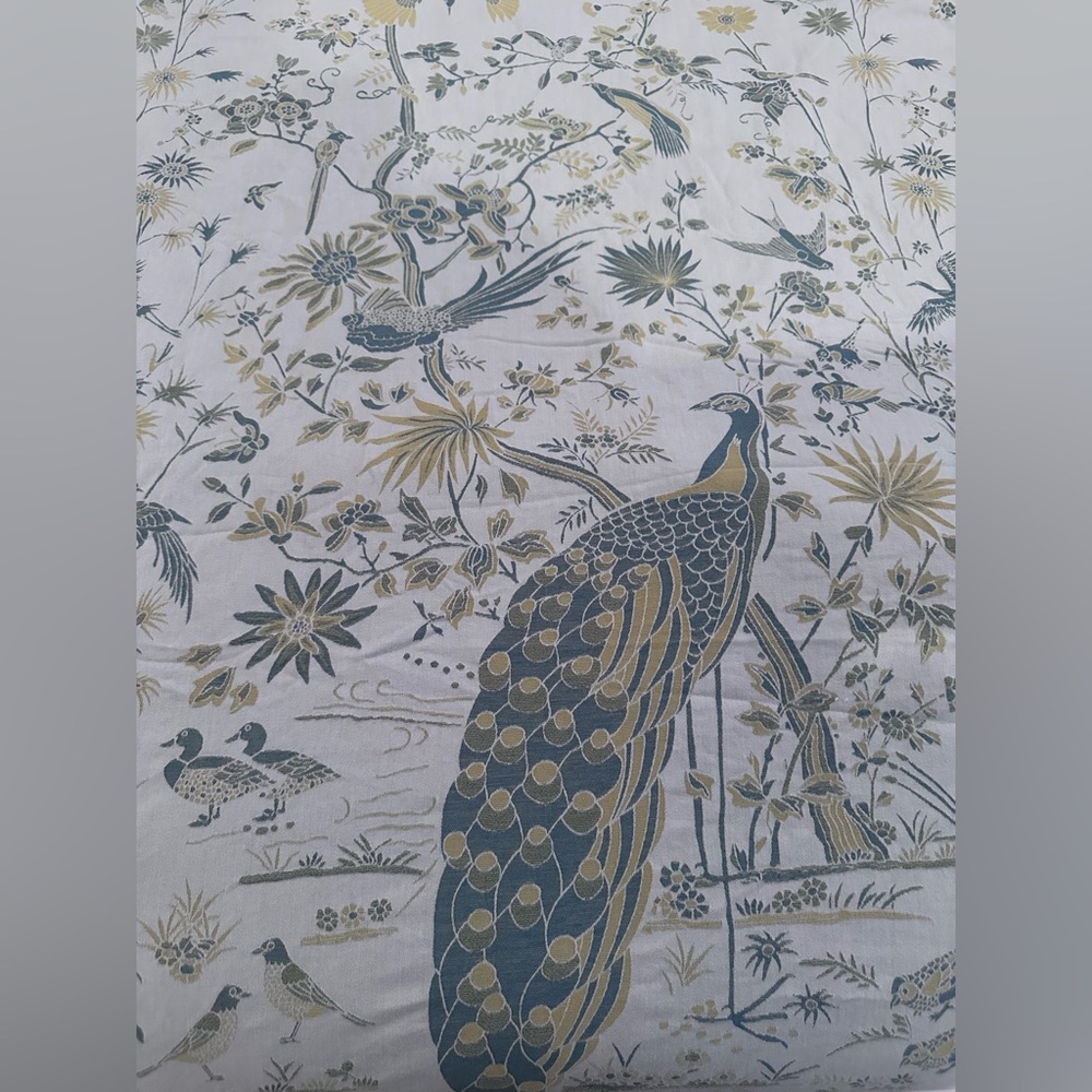 The Met x Ann Gish Java Peacock Cotton 3Pc KING Duvet Cover Set